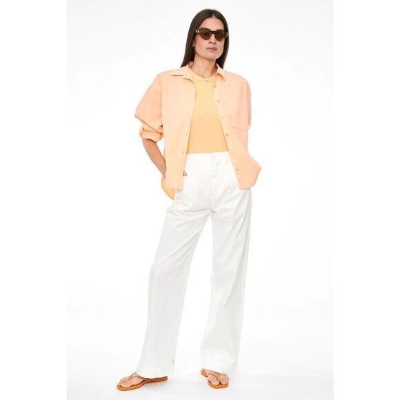 NWT PISTOLA Ellery High Rise Wide Leg Pant size 30 alabaster - Picture 1 of 10
